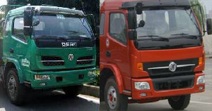 東風多利卡單排帶臥隨車起重運輸車